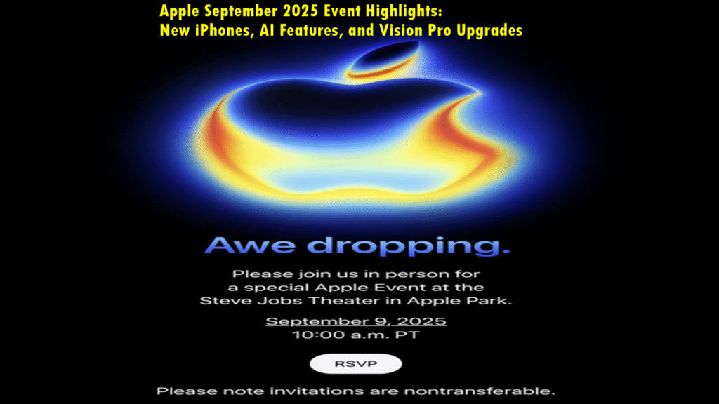 Apple September 2025 Event Highlights