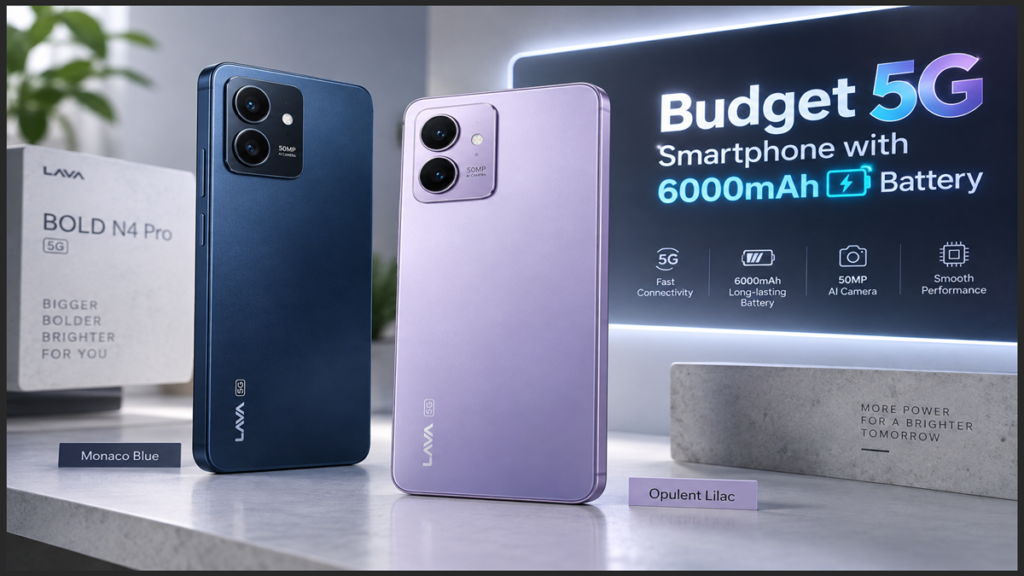 budget 5G smartphone with 6000mAh battery