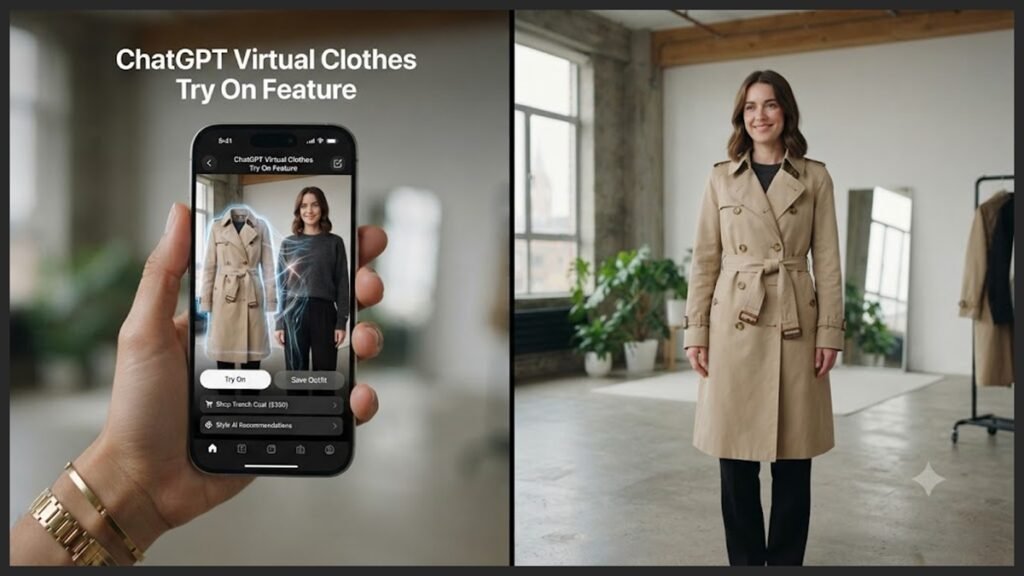 ChatGPT virtual clothes try on feature